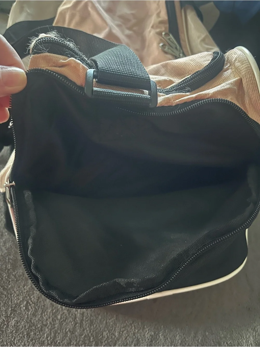 Nike Light Pink Tote Bag with Black Handles